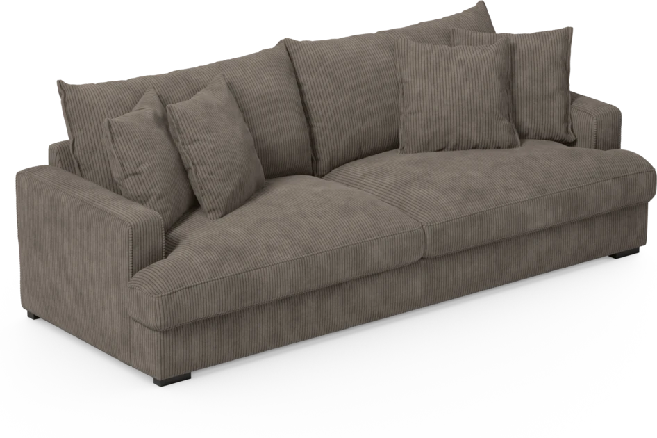 Mila - 4-sits soffa - Brun