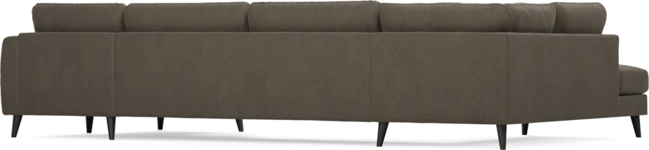 Bridge - 3-sits soffa med divan vänster och schäslong höger - Brun