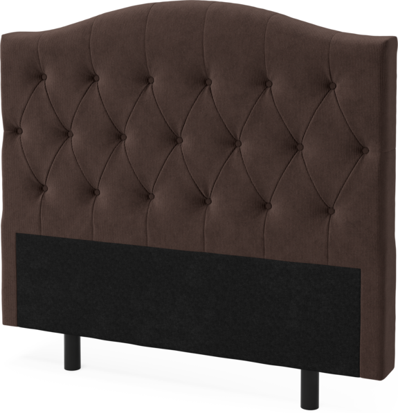 Queen - Sänggavel låg, 90-210 cm - Brun