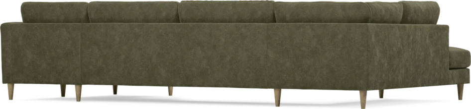 Bridge - 3-sits soffa med divan vänster och schäslong höger - Grön