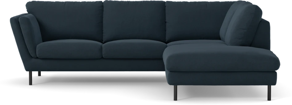 Madison Lux - 2-sits soffa med divan höger - Blå