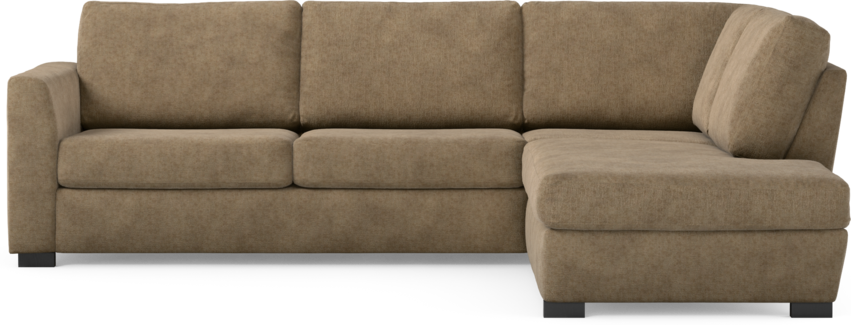 Friday - 2,5-sits soffa med divan höger - Brun