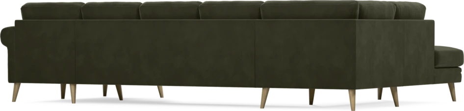 Eden - 3-sits soffa med divan vänster och schäslong höger - Grön