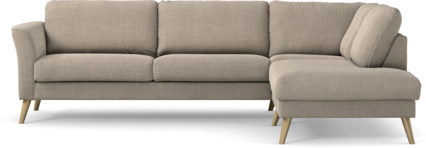 Bridge - 3-sits soffa med divan höger - Beige