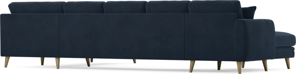 Eden - 3-sits soffa med schäslong vänster och divan höger - Blå