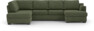 Friday - 3-sits soffa med divan vänster och schäslong höger - Grön