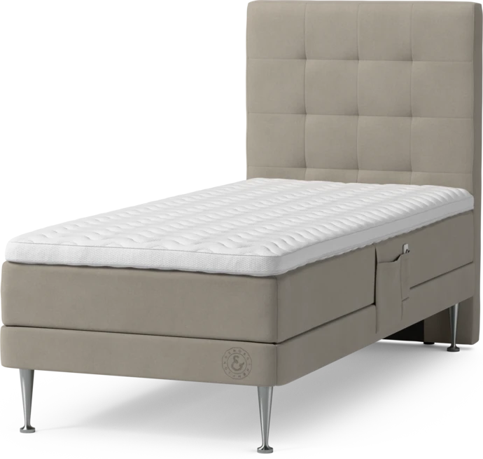 Särö Comfort, Ställbar säng, enkelsäng med bäddmadrass och Bris sänggavel