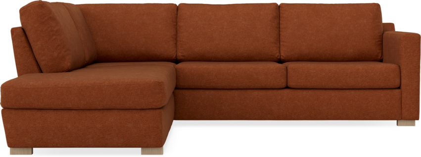 Friday - 2,5-sits soffa med divan vänster - Orange
