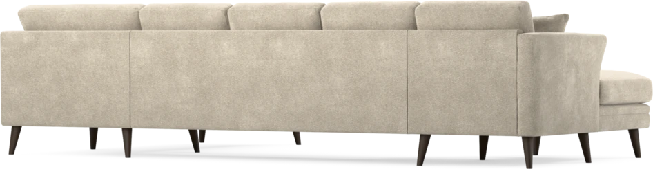 Eden - 3-sits soffa med schäslong vänster och divan höger - Beige