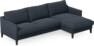 Winston - 3-sits soffa med schäslong, vändbar - Blå