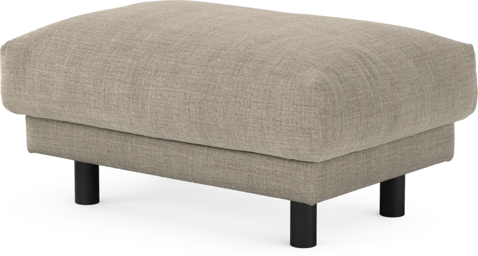 Cherrie - Fotpall 110, fast klädsel - Beige