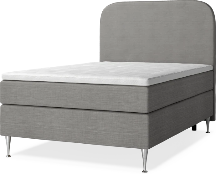 New York, Kontinentalsäng, enkelsäng med bäddmadrass, sängben och sänggavel slät