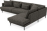 Harper - 3-sits soffa med divan höger - Grå