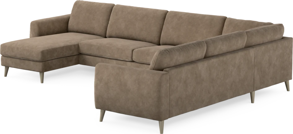 Bridge - Hörnsoffa, 3+2-sits med schäslong vänster - Beige