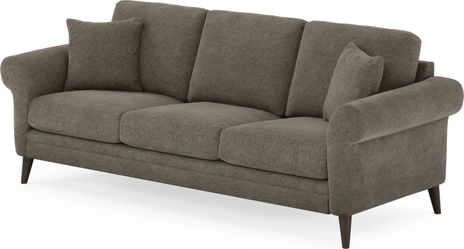 Eden - 3-sits soffa - Brun