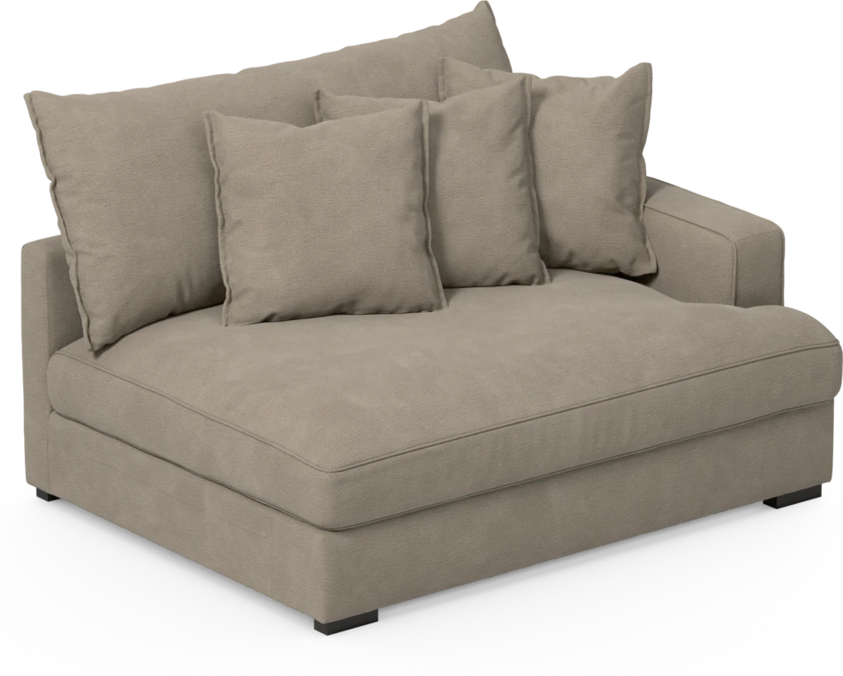Rossi - 2-sits med armstöd höger - Beige