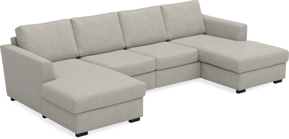 Friday - 2-sits soffa med två schäslonger - Beige