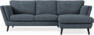Madison Lux - 2-sits soffa med schäslong höger - Vit