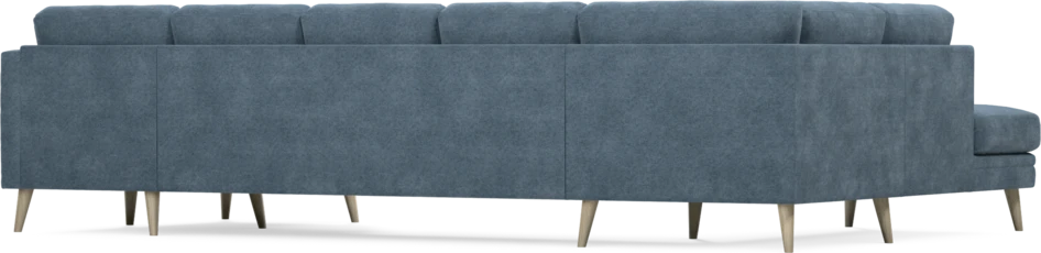 Eden - 3-sits soffa med divan vänster och schäslong höger - Blå