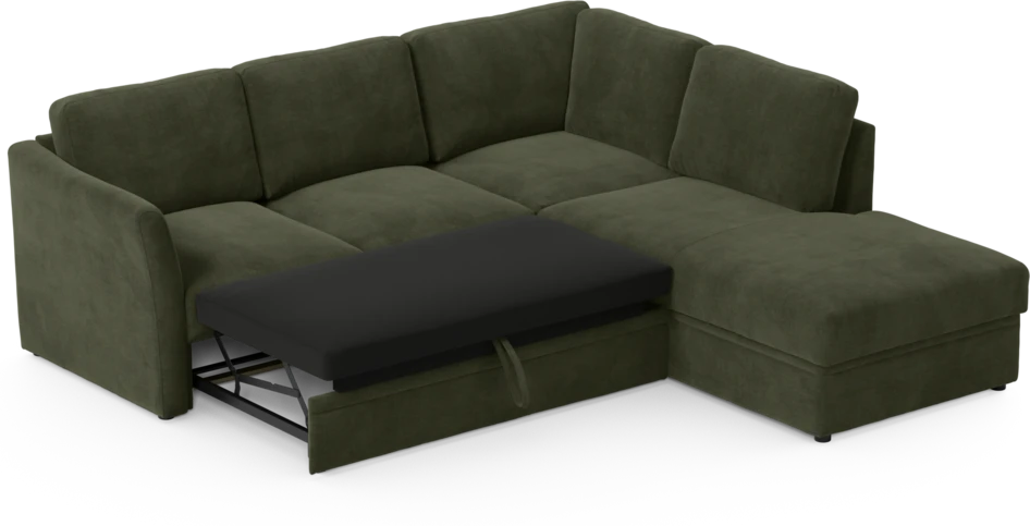 Öland - Bäddsoffa med divan höger - Beige