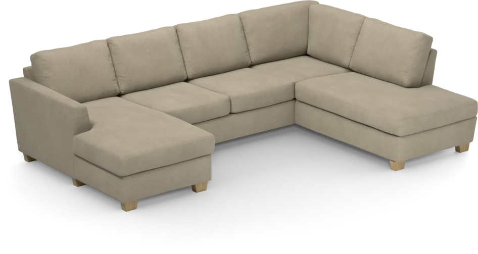 Friday - 3-sits soffa med schäslong vänster och divan höger - Beige