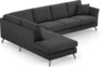 Eden - 3-sits soffa med divan - Svart