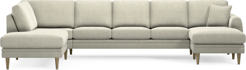 Eden - 3-sits soffa med divan vänster och schäslong höger - Beige