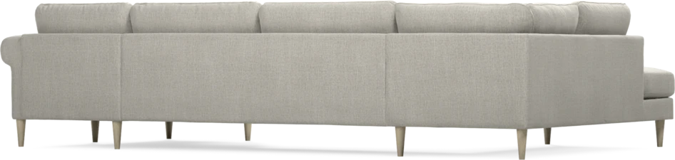 Bridge - 3-sits soffa med divan vänster och schäslong höger - Grå