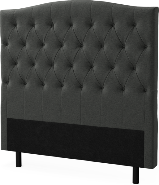 Delux Välvd - Sänggavel, 90-210 cm - Grå
