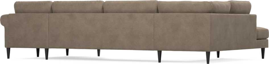 Bridge - 3-sits soffa med divan vänster och schäslong höger - Brun