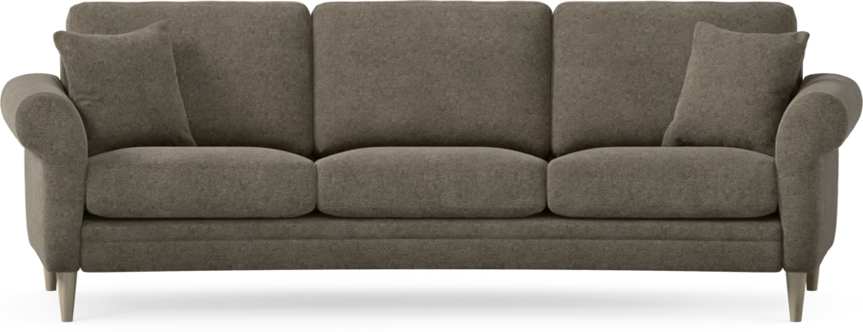 Eden - 3-sits soffa svängd - Brun