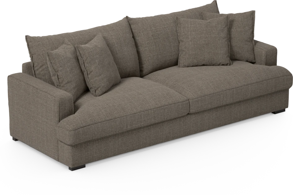 Mila - 4-sits soffa - Brun