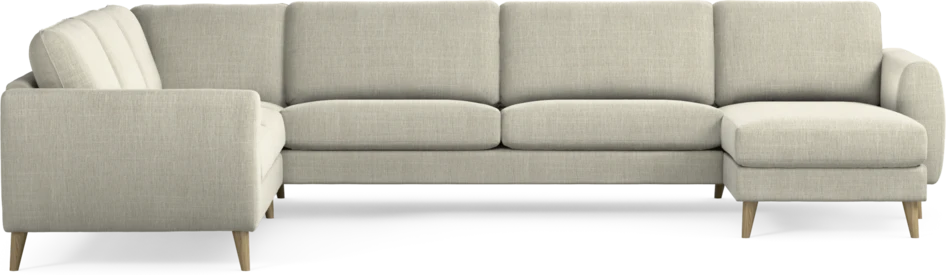 Bridge - Hörnsoffa, 2+3-sits med schäslong höger - Beige