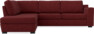 Friday - 2,5-sits soffa med divan vänster - Rosa