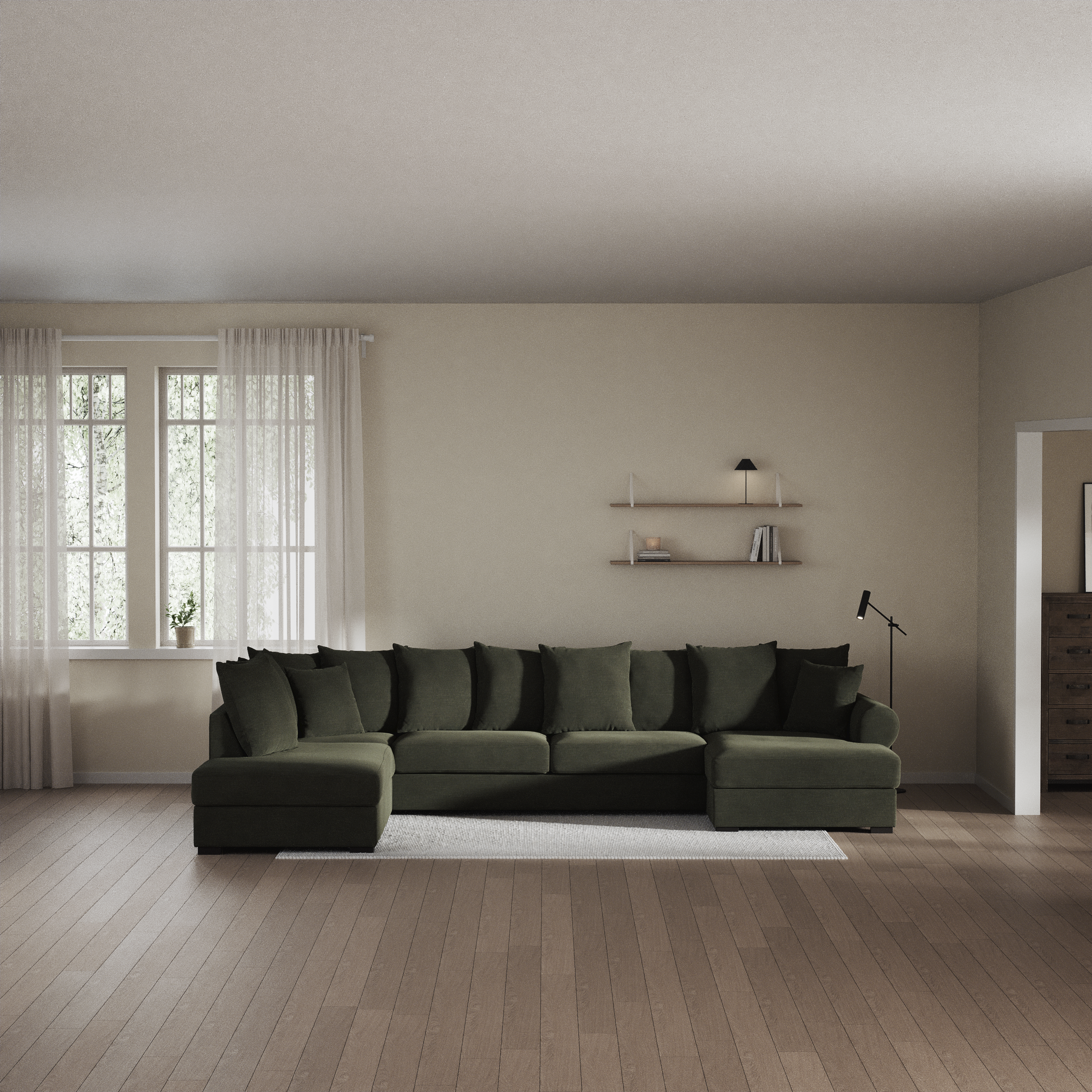 Town - 3-sits soffa med divan vänster och schäslong höger - inspiration