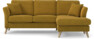 Eden - 2-sits soffa med schäslong - Gul