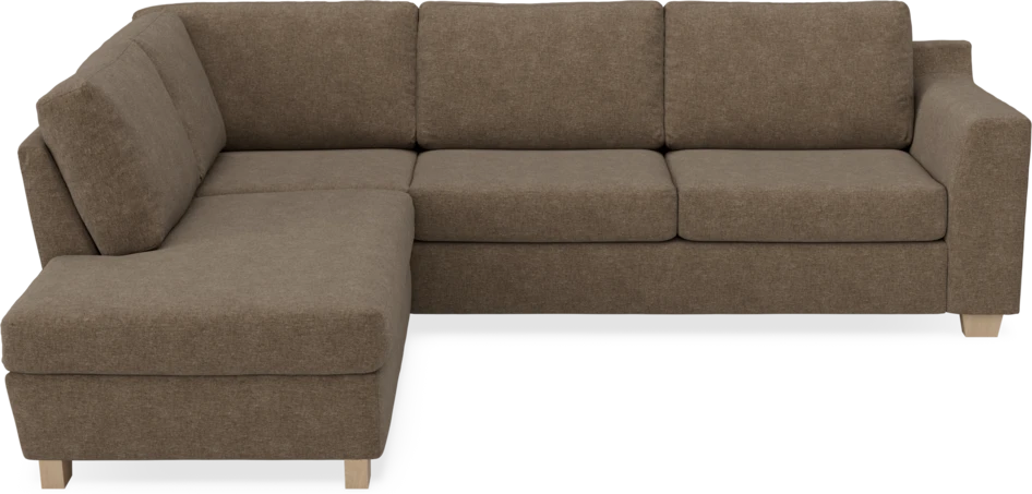 Friday - 2,5-sits soffa med divan vänster - Brun