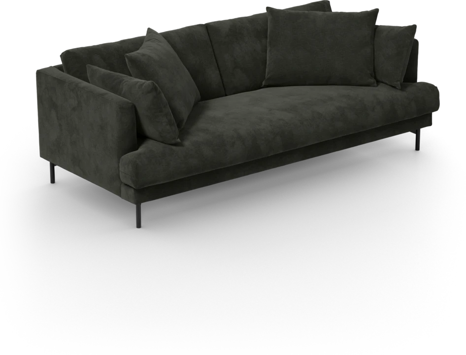 Harper - 3-sits soffa, hel dyna - Svart