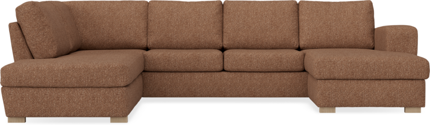 Friday - 3-sits soffa med divan vänster och schäslong höger - Orange