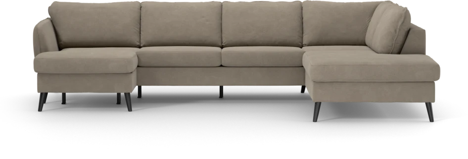 County - 3-sits soffa med schäslong vänster och divan höger - Beige