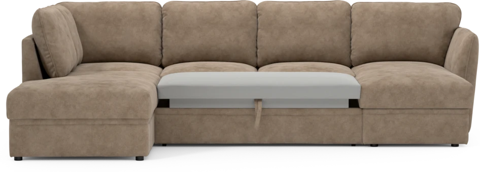 Öland - Bäddsoffa med divan vänster och schäslong höger - Beige