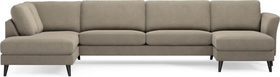 Bridge - 3-sits soffa med divan vänster och schäslong höger - Beige