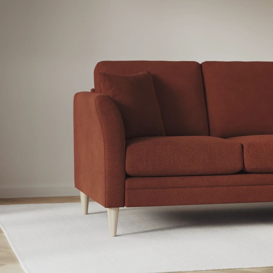 Eden - Hörnsoffa, 1+3-sits - Orange