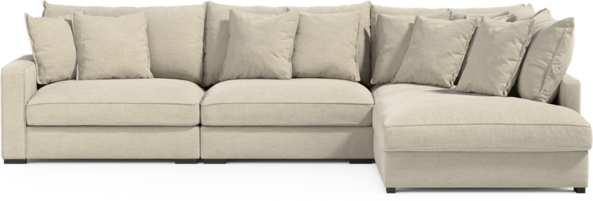 Rossi - 3-sits soffa med divan höger - Beige