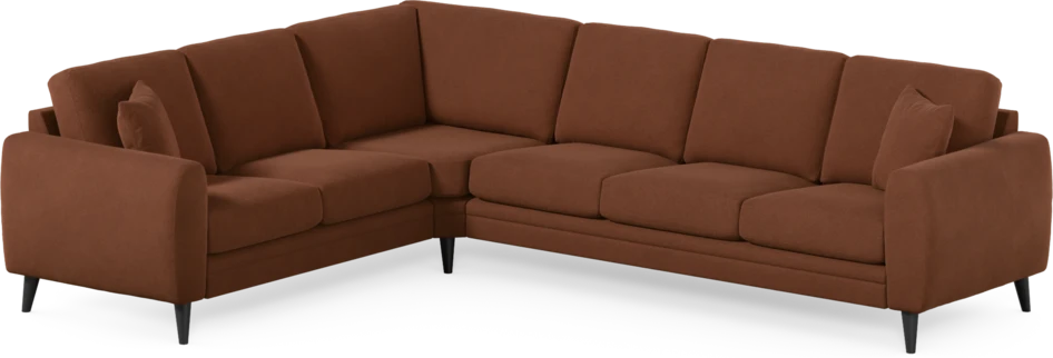Eden - Hörnsoffa, 2+3-sits - Orange