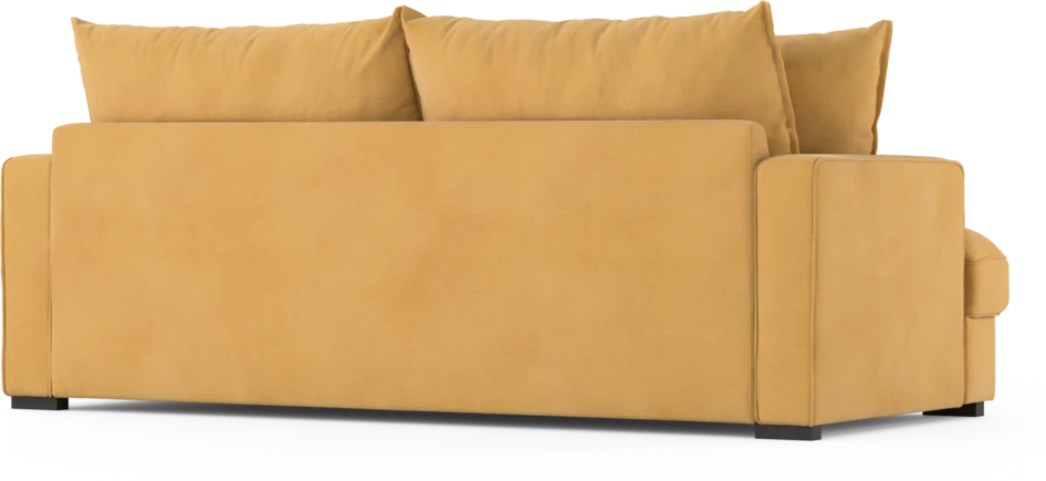 Mila - 3-sits soffa, hel dyna - Gul