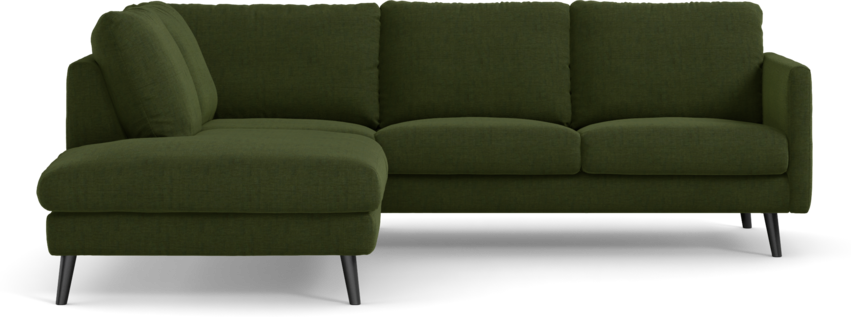 Madison Lux - 2-sits soffa med divan vänster - Grön