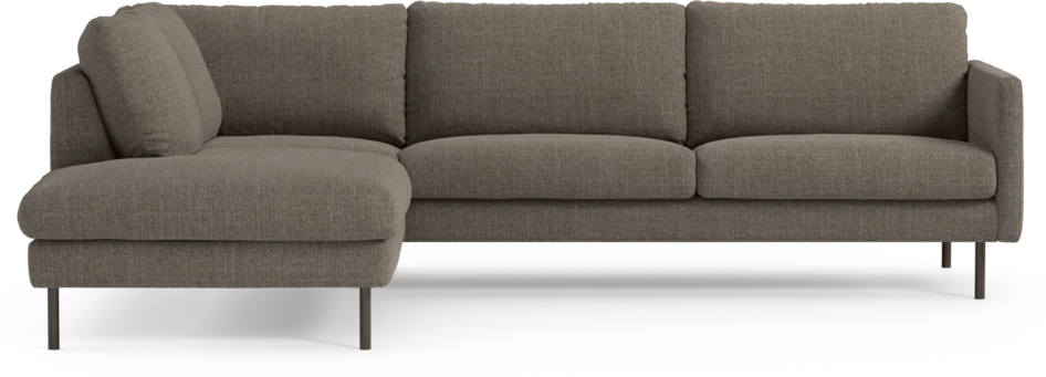 Madison - 3-sits soffa med divan vänster - Brun