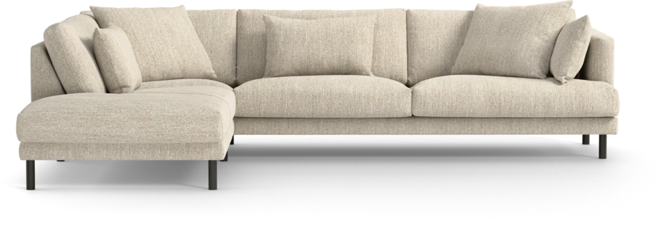 Harper - 3-sits soffa med divan vänster - Beige