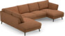 Madison Lux - 2-sits soffa med divan vänster och schäslong höger - Orange